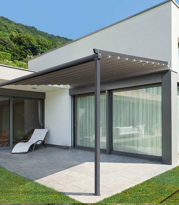 Retractable pergola